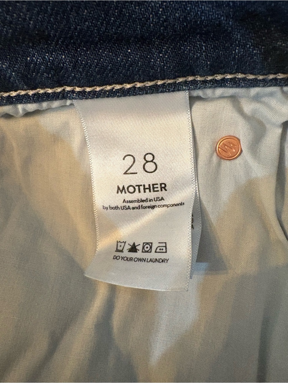Mother Superior The Delinquent Ankle Jeans Women 28 NWT Wide Leg Made In Shade - Picture 12 of 14
